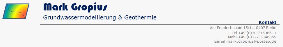 Gropius - Groundwater and Geothermal Energy